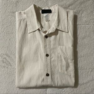 Patagonia Off White Button Down Shirt / Size M